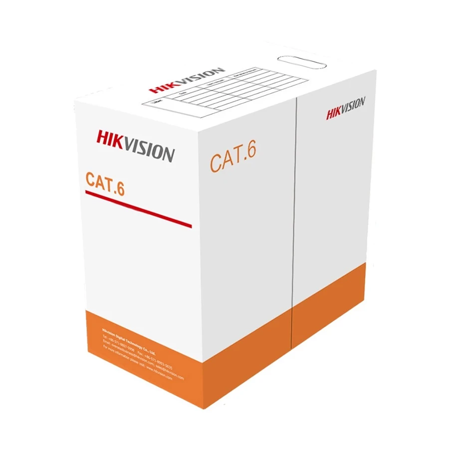 Hikvision DS-1LN6U-W/CCA Cat-6 Network Cable