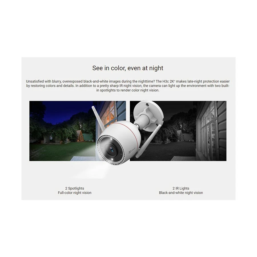 EZVIZ H3c 2K+ Wireless / Wi-Fi Camera Price in BD