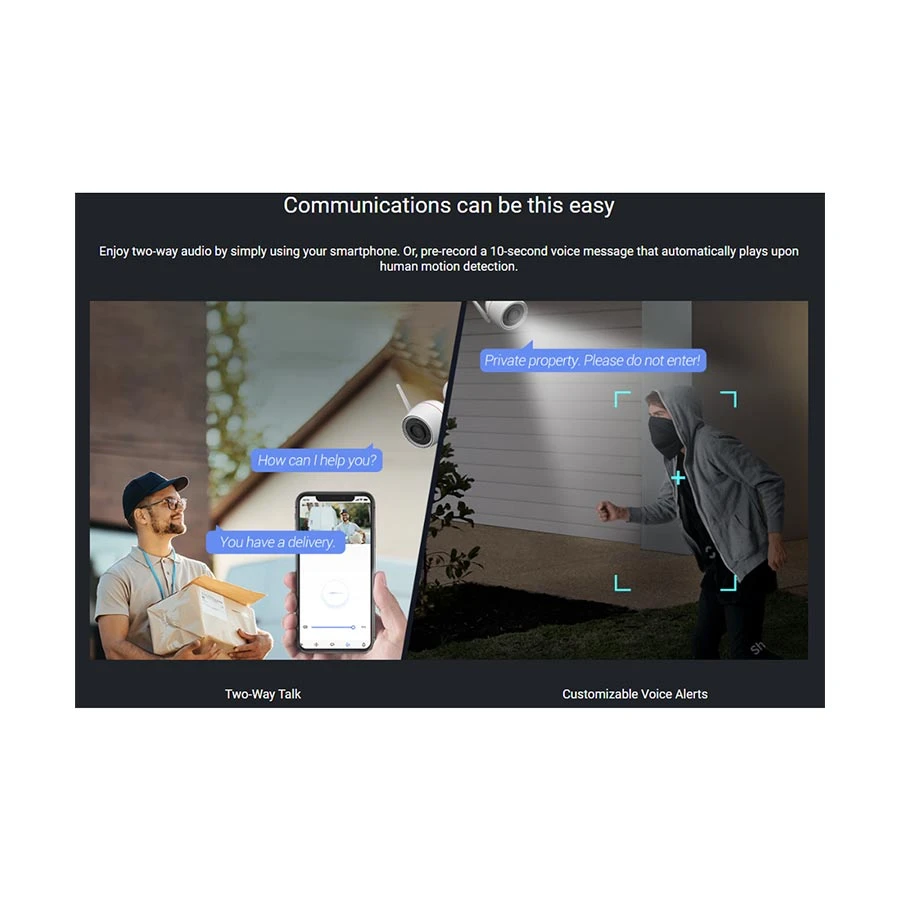 Ezviz EZVIZ H3c 2K+ Wireless / Wi-Fi Camera specifications