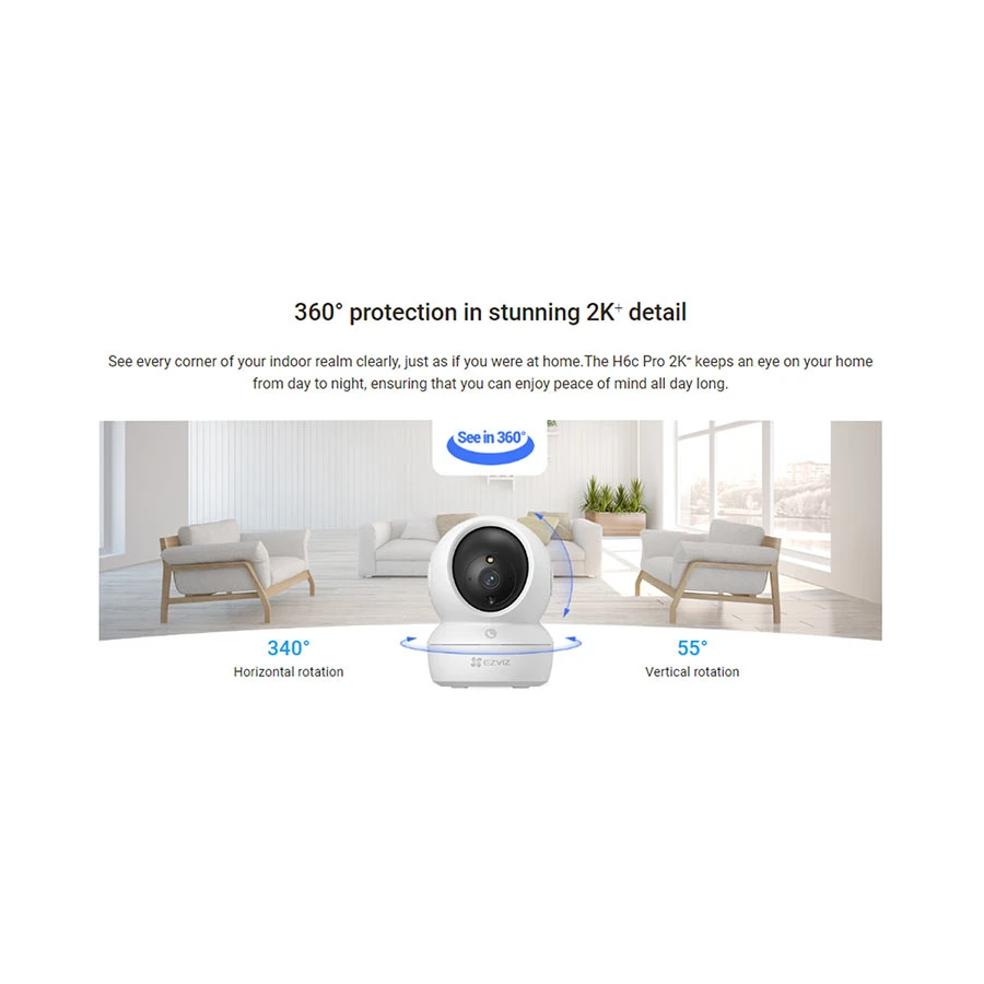 EZVIZ H6c Pro 2K+ Wireless / Wi-Fi Camera