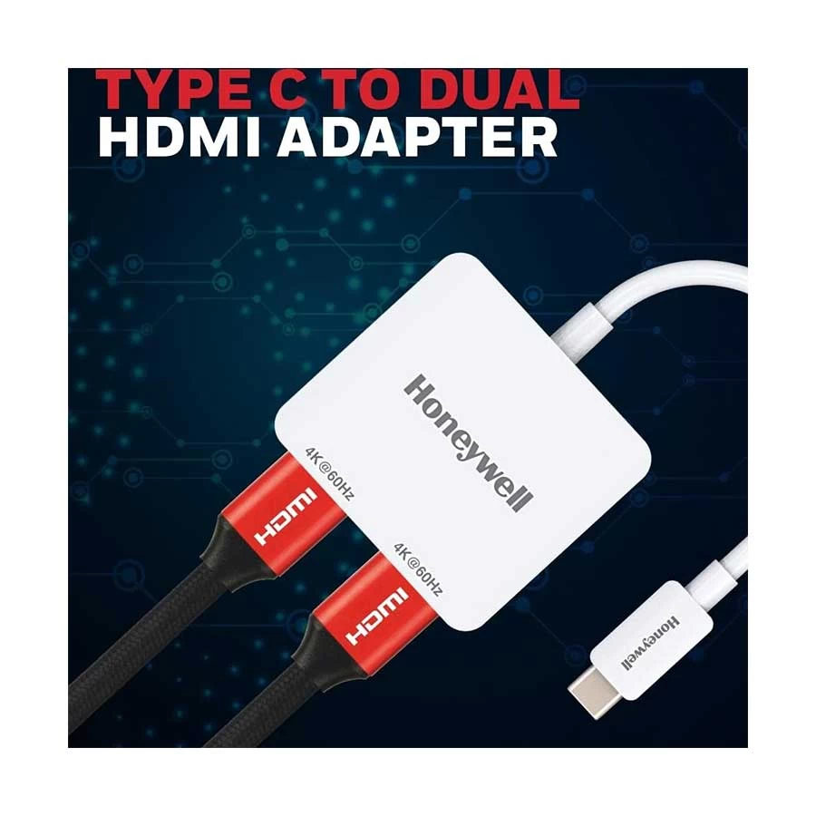 Honeywell Type-C Male to Dual HDMI Female Cable / Converter / HUB Price in Bangladesh
