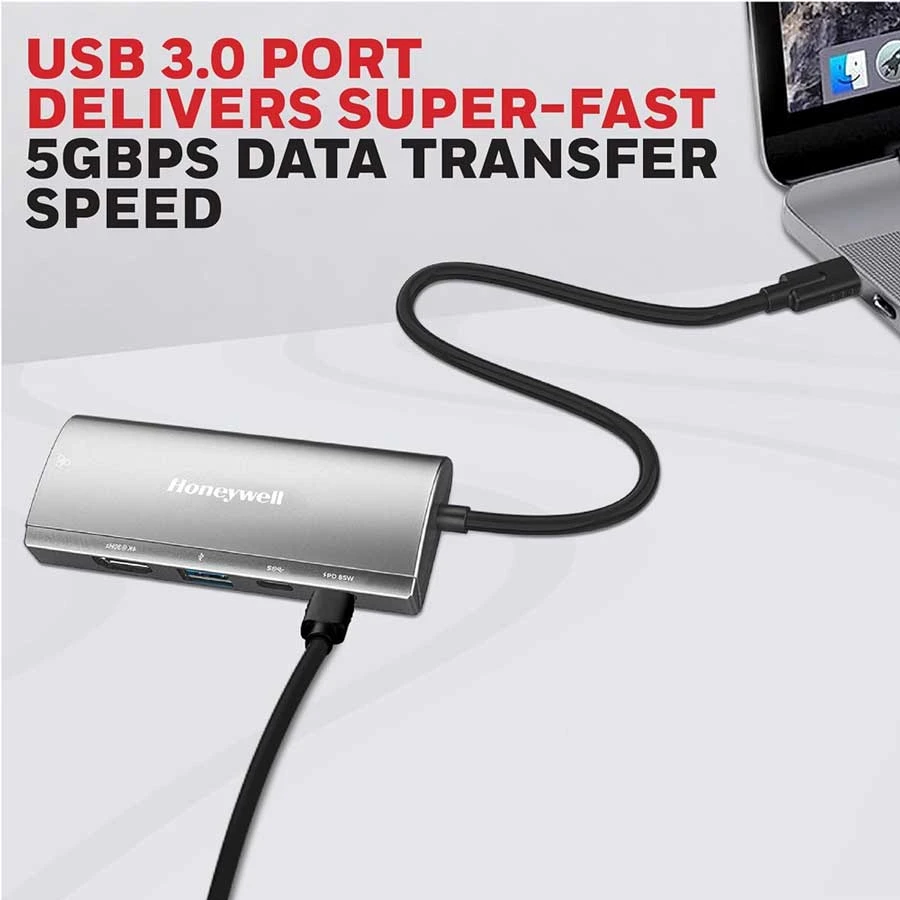 Honeywell Type-C Male to HDMI, USB, LAN, Type-C & PD Female Type-C Converter Price in BD