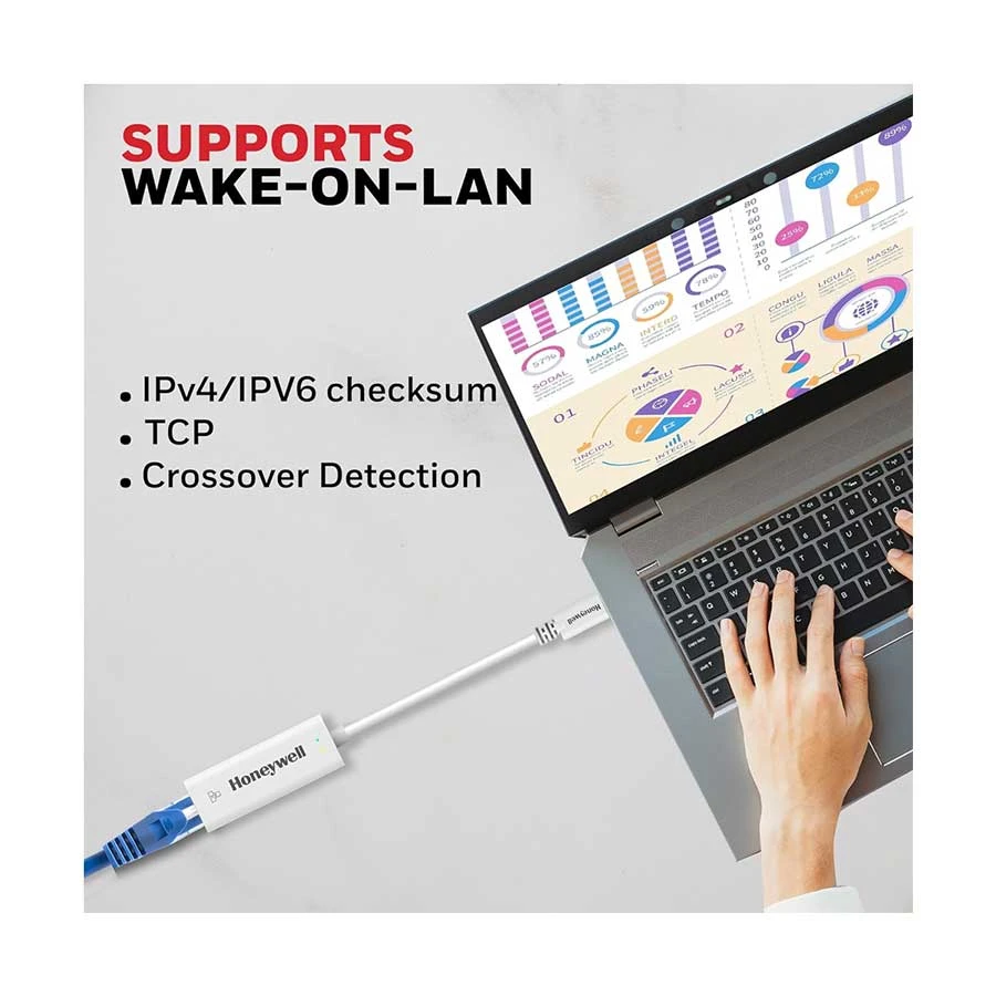 Honeywell Type-C Male to LAN Female Cable / Converter / HUB specifications