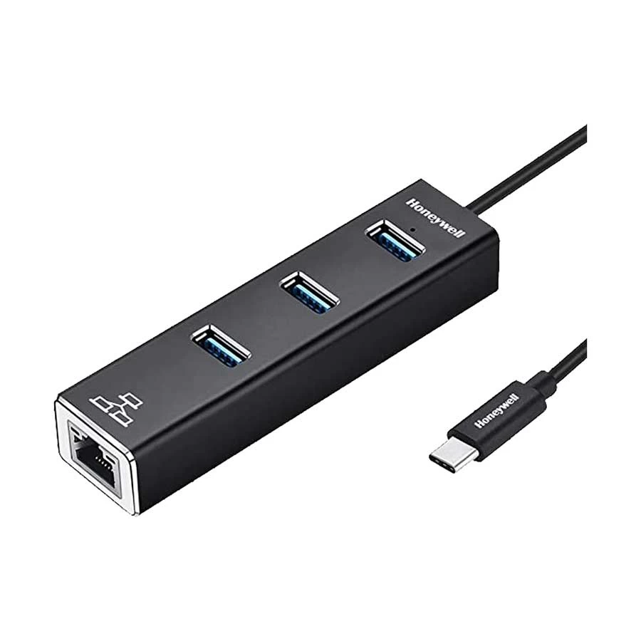 Honeywell Type-C Male to Tri USB, LAN Female Type-C Converter