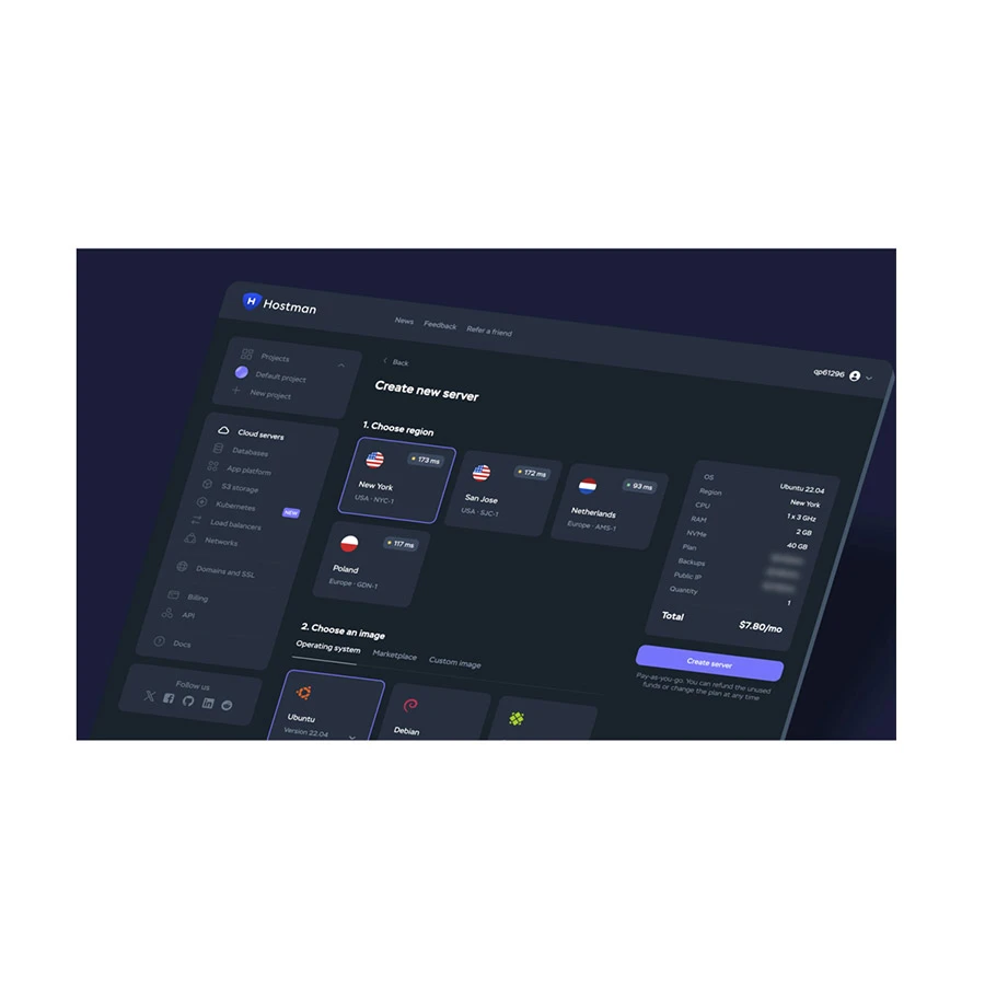 Hostman Web Hosting Kubernetes Hosting/Cloud Price in BD