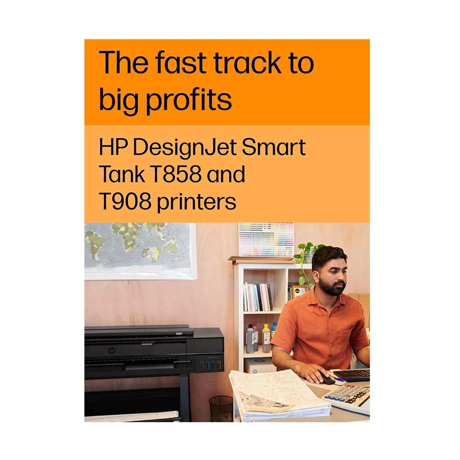HP DesignJet Smart Tank T908 Large Format Printer specifications