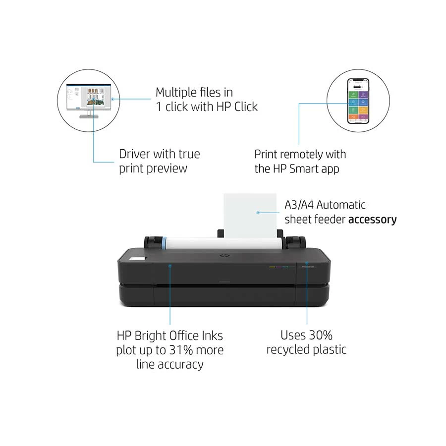 HP DesignJet T250 24-in Large Format Printer