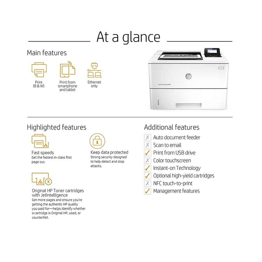 Hp HP Enterprise M553dn Laser Printer specifications