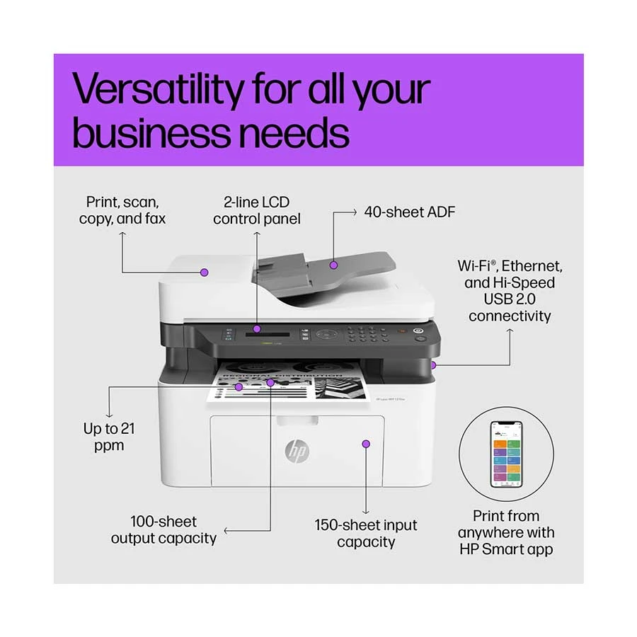 Hp HP Laser MFP 137fnw Laser Printer Price in Bangladesh