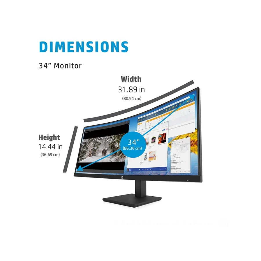HP M34d All Monitor