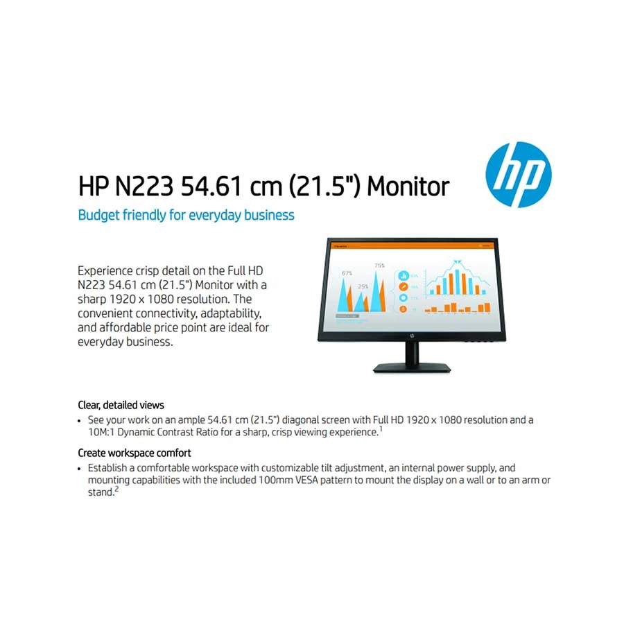 Hp HP N223 All Monitor specifications