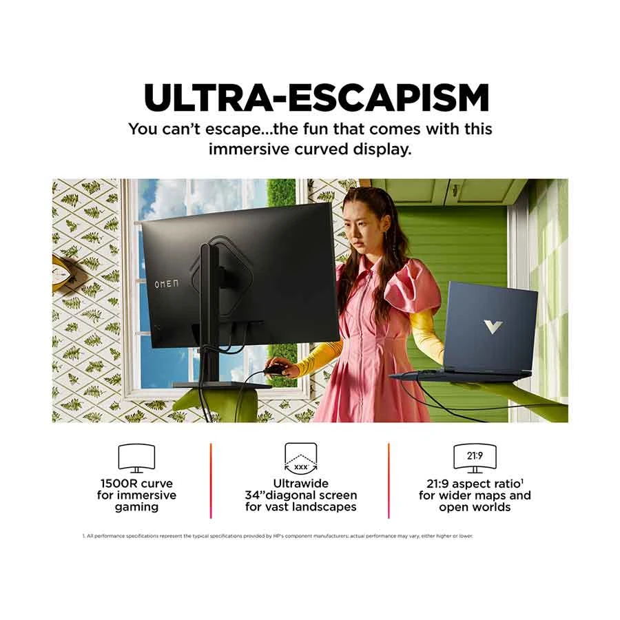 Hp HP OMEN 34C Gaming Monitor specifications