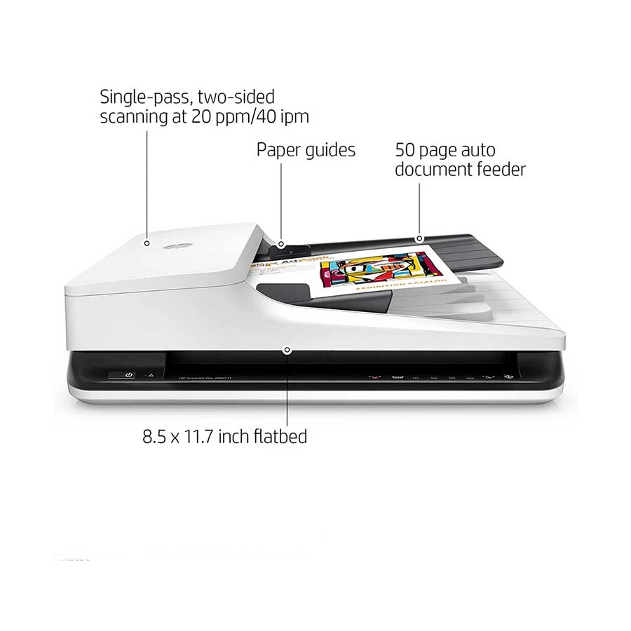 HP ScanJet Pro 2500 f1 Sheetfed and Flatbed Scanner