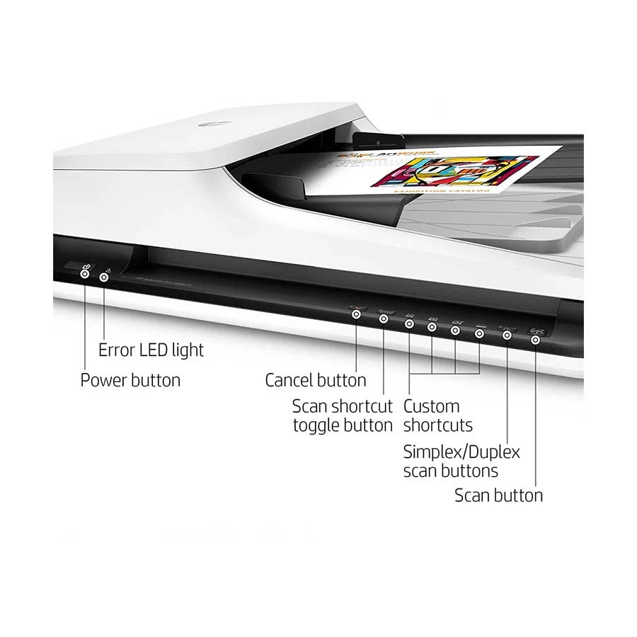 HP ScanJet Pro 2500 f1 Sheetfed and Flatbed Scanner Price in BD