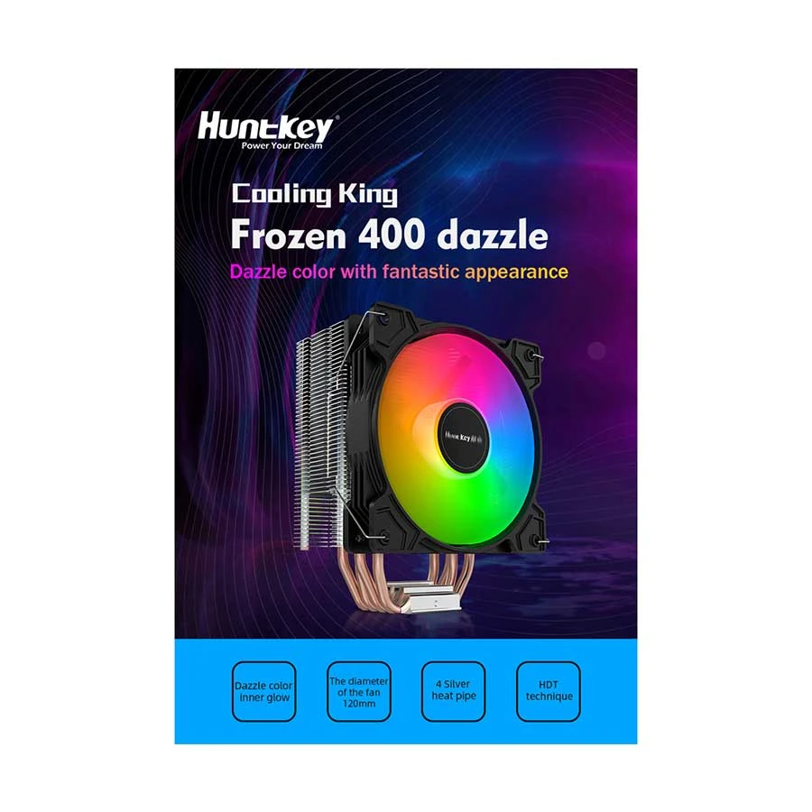 Huntkey Frozen 400 Colorful ARGB CPU Cooler Price in Bangladesh