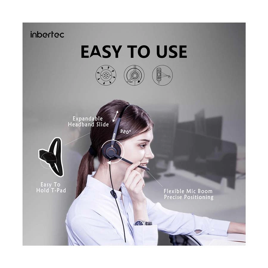 Inbertec UB805M Mono Headphone Best Price