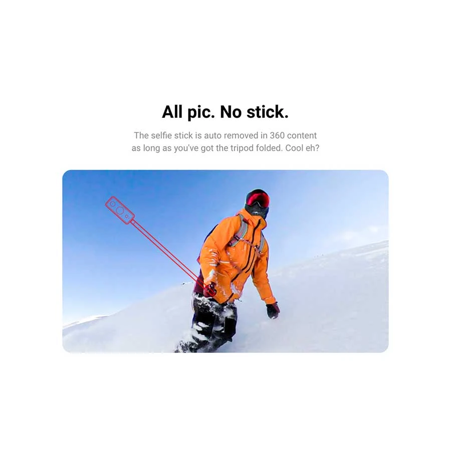 Insta360 2-in-1 Invisible Selfie Stick + Tripod Compact Camera Accessories Best Price