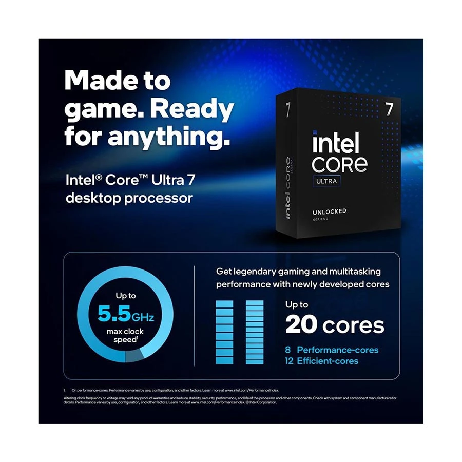 Intel Core Ultra 7 265KF Processor in BD