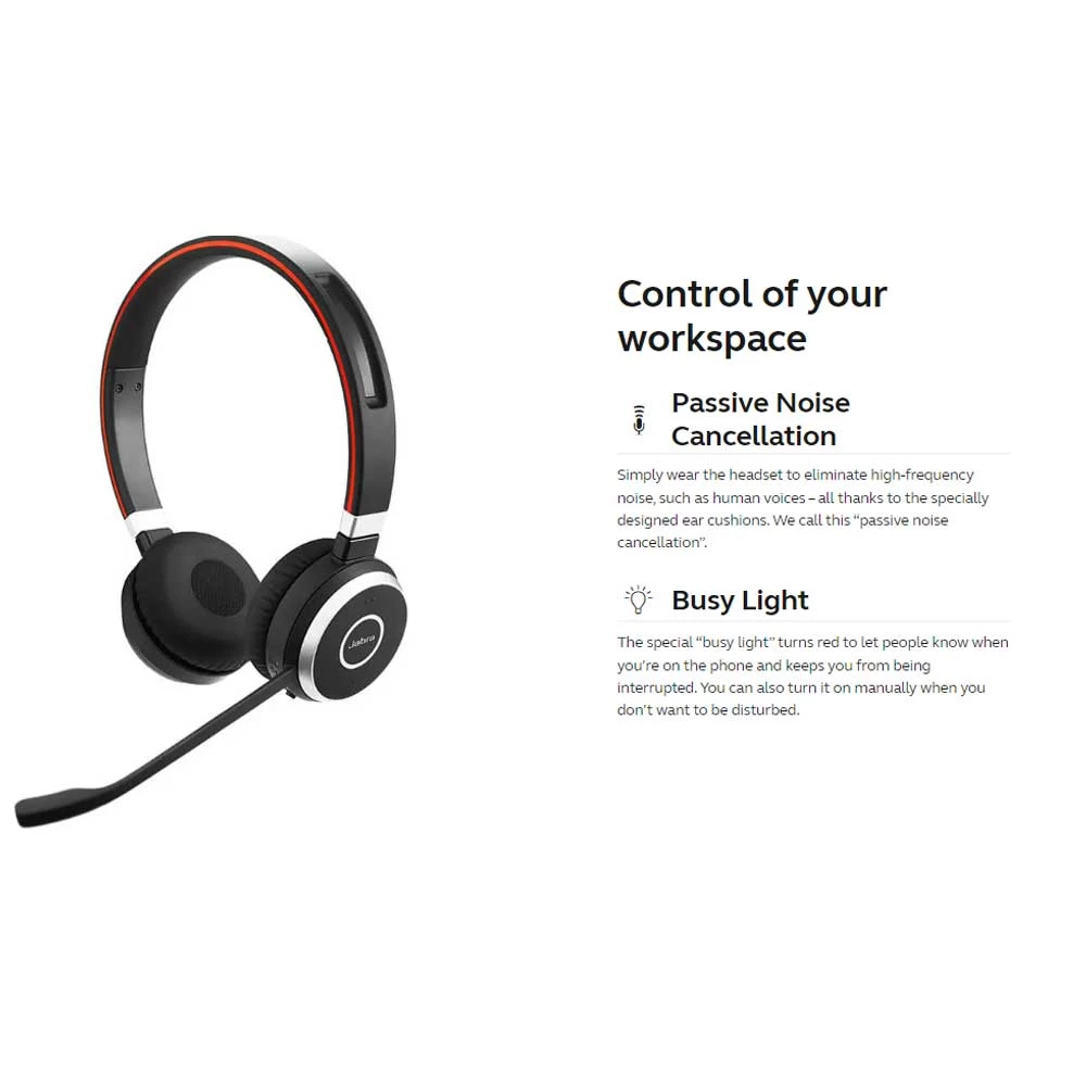 Jabra Evolve 65 SE DUO Headphone specifications