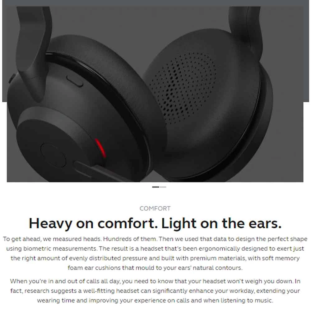 Jabra Evolve2 30 MS Headphone specifications