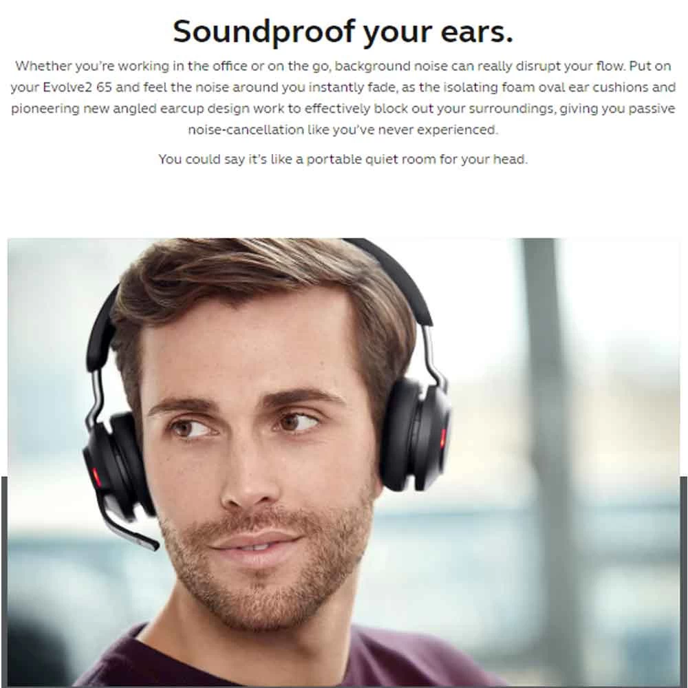 Jabra Evolve2 65 Link380a Headphone in BD