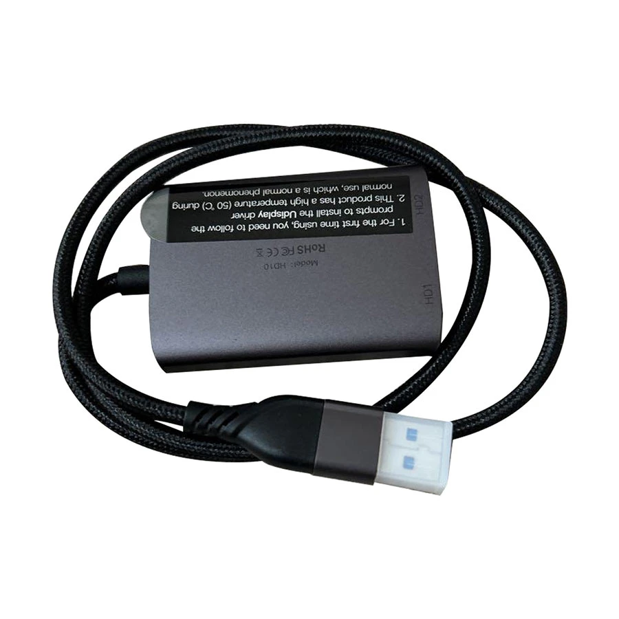K2 HD10 USB Type-A & Type-C Male to Dual HDMI Female Cable / Converter / HUB Price in Bangladesh