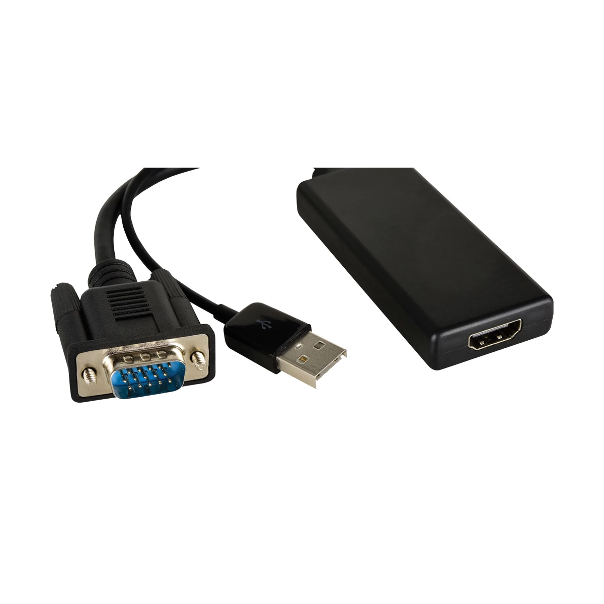 K2 VGA & USB Male to HDMI Female VGA Converter