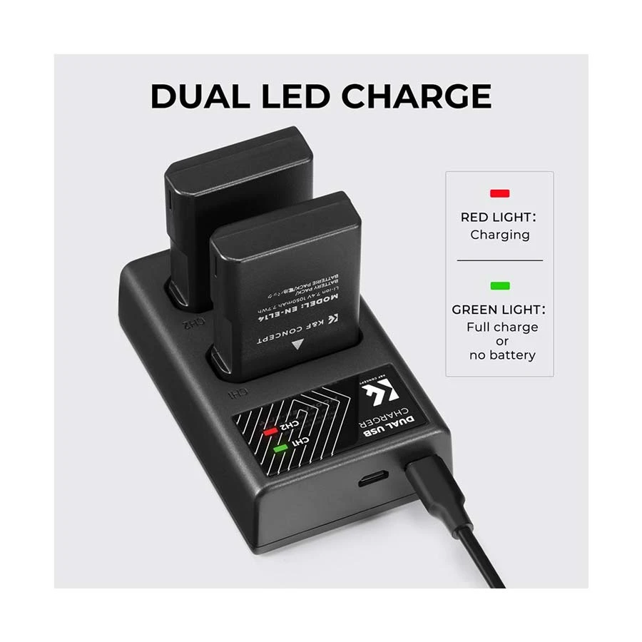 K&F Concept EN-EL14 DSLR Camera Accessories specifications