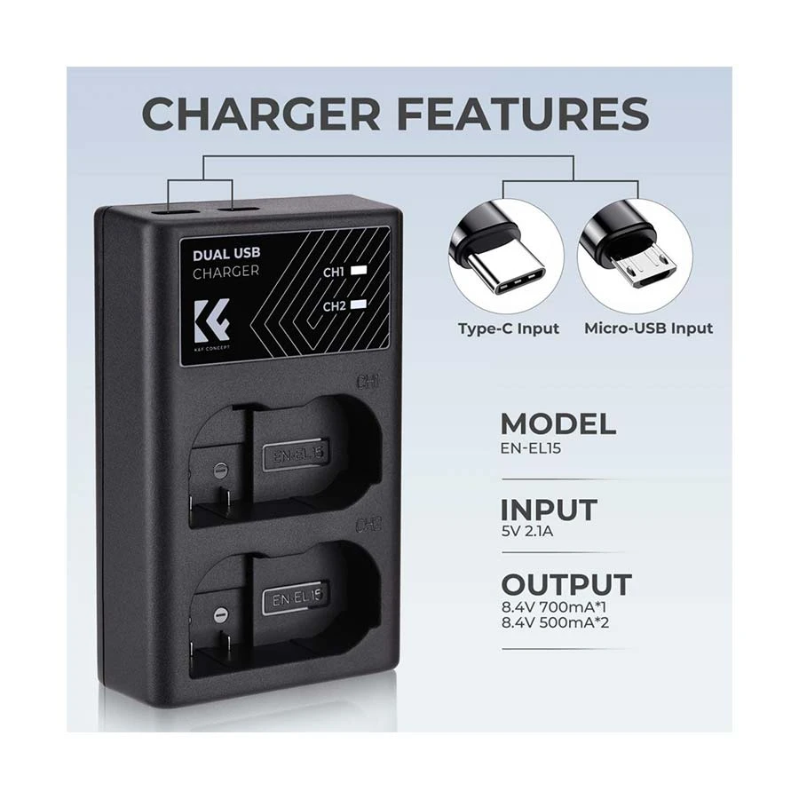 K&F Concept EN-EL15 DSLR Camera Accessories in BD