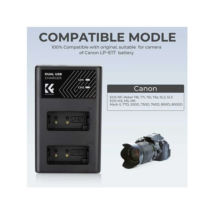 K&F Concept LP-E17 DSLR Camera Accessories specifications