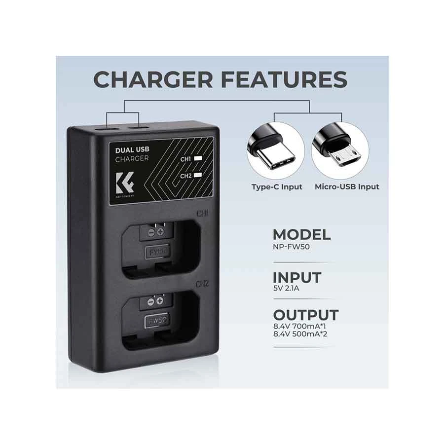 K&F Concept NP-FW50 DSLR Camera Accessories Price in BD