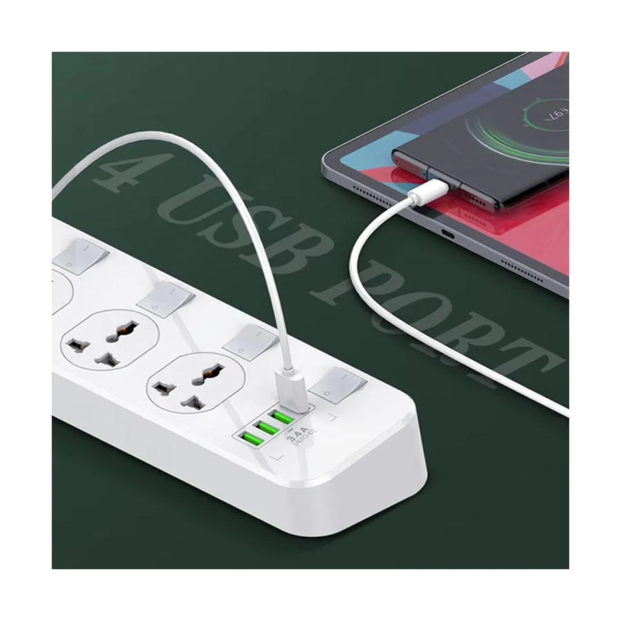Ldnio 2 Pin 4 Port Power Strip Price in BD