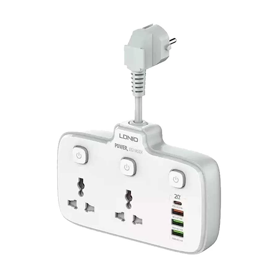 Ldnio 3 Pin 2 Port Power Strip Price in Bangladesh