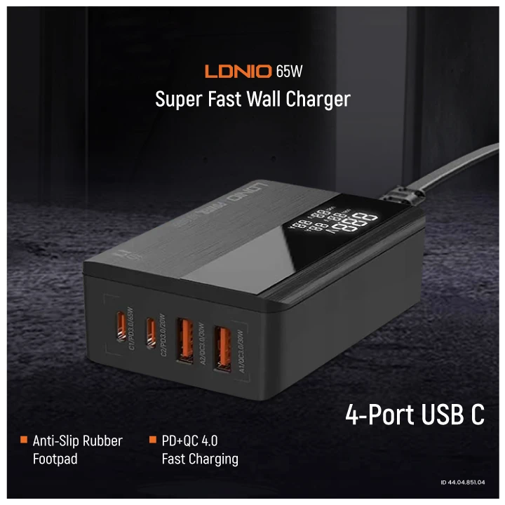 Ldnio 65W 4 Port USB Wall Charger Best Price