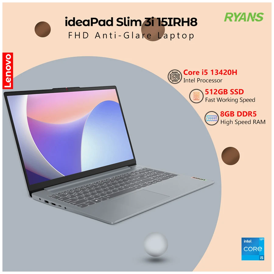 Lenovo IdeaPad Slim 3i 15IRH8 All Laptop specifications