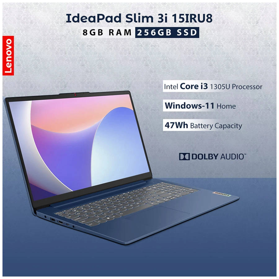 Lenovo IdeaPad Slim 3i 15IRU8 All Laptop specifications