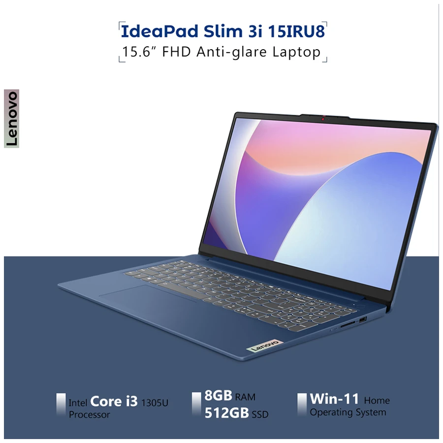 Lenovo IdeaPad Slim 3i 15IRU8 All Laptop specifications