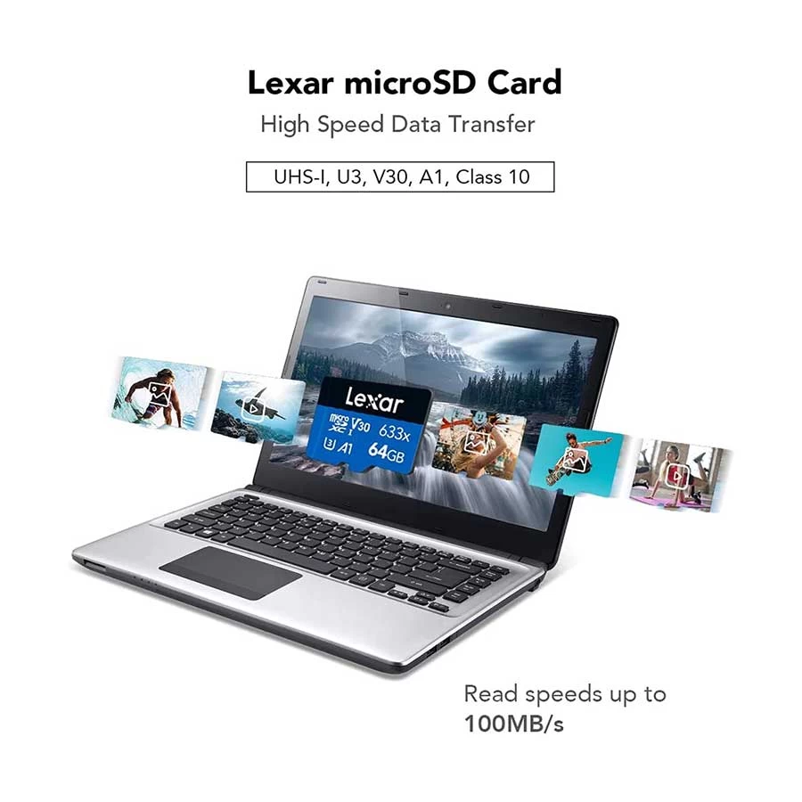 Lexar High-Performance 633x A1 Memory Card in BD