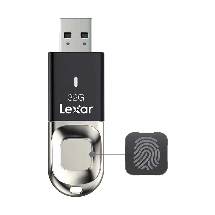 Lexar JumpDrive Fingerprint F35 32GB Pen Drive in BD