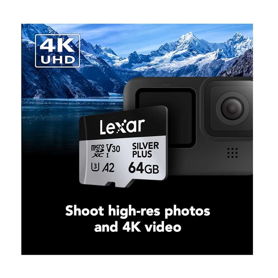 Lexar Professional SILVER PLUS 64GB Memory Card in BD