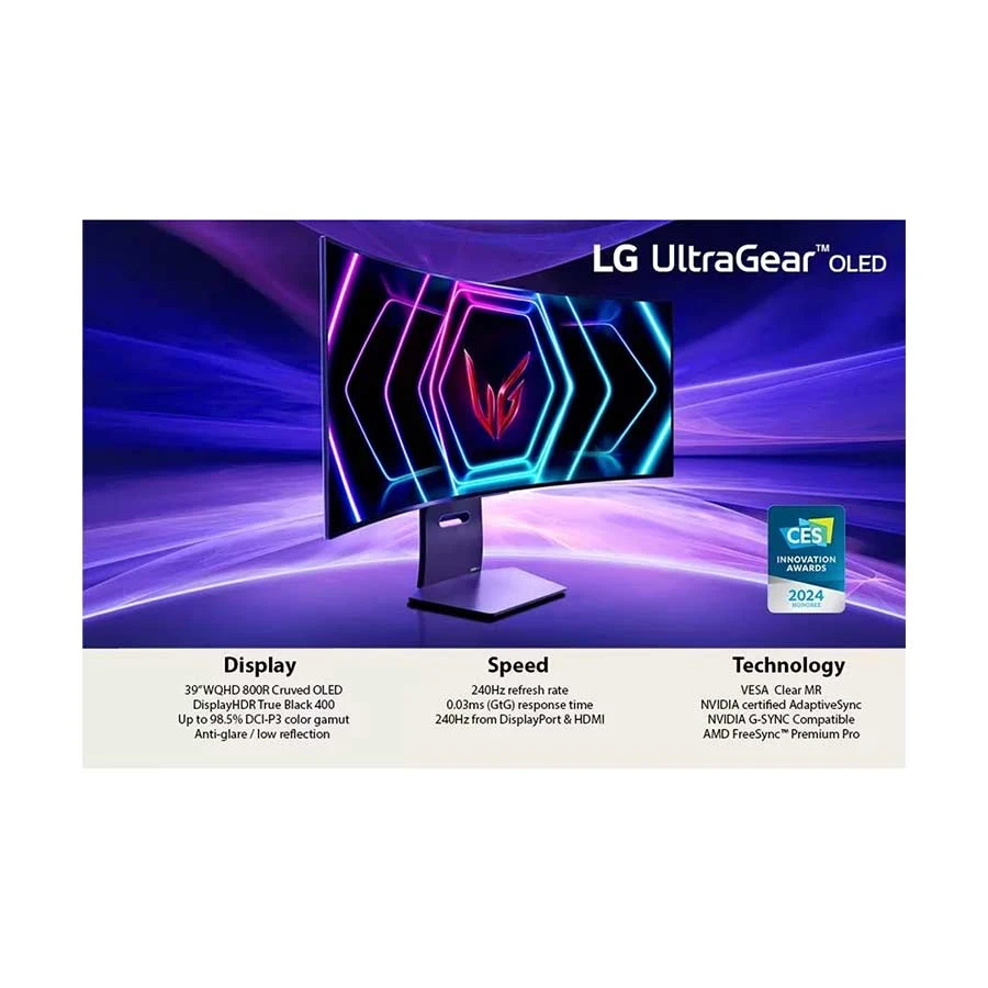 LG 39GS95QE-B Gaming Monitor specifications