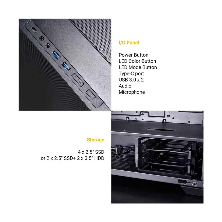 Lian Li Lancool 205 MESH RGB + Type-C Casing specifications