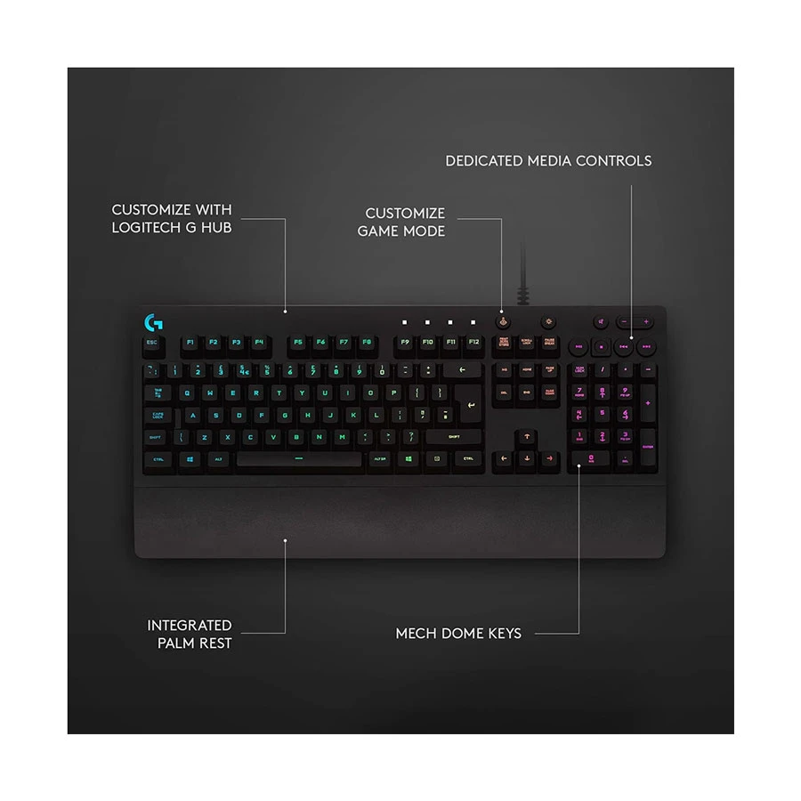 Logitech G213 Prodigy Keyboard specifications