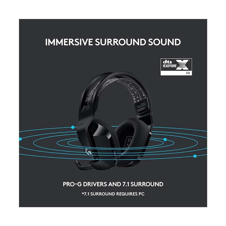 Logitech G733 Headphone specifications