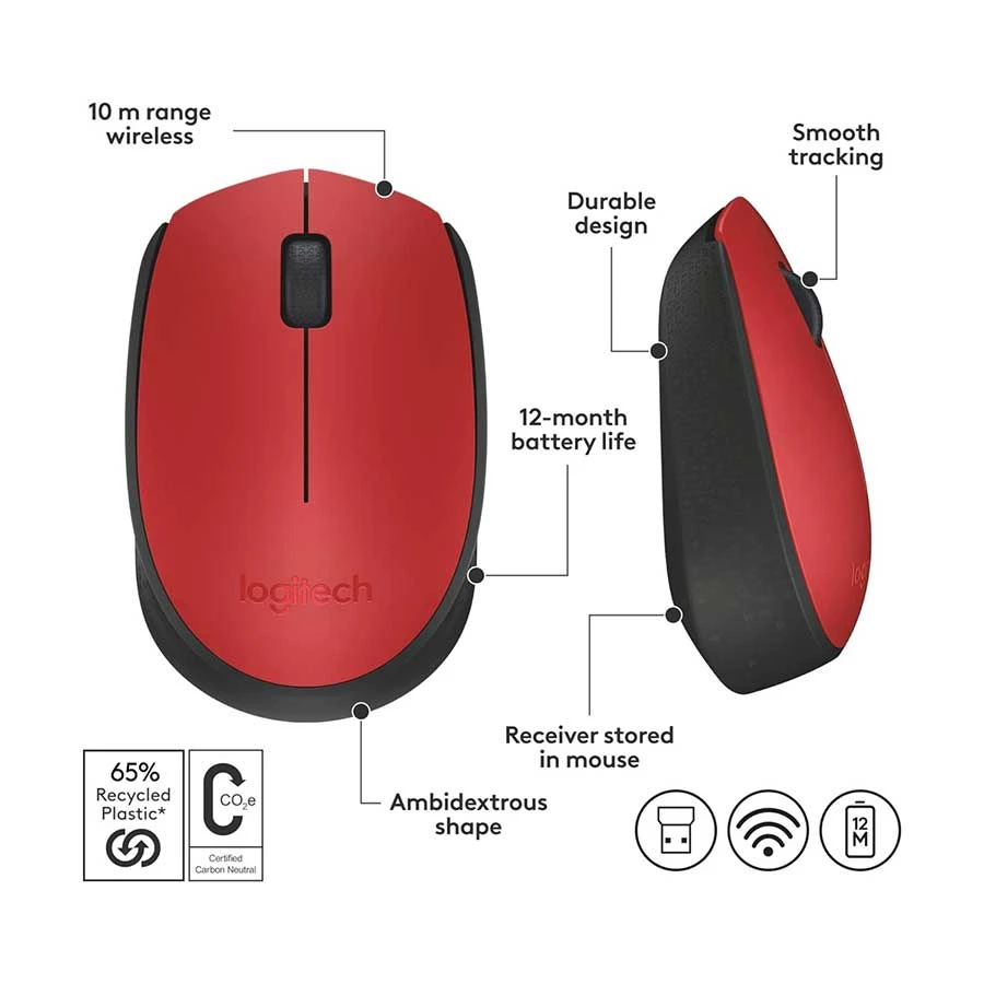 Logitech M171 Mouse specifications