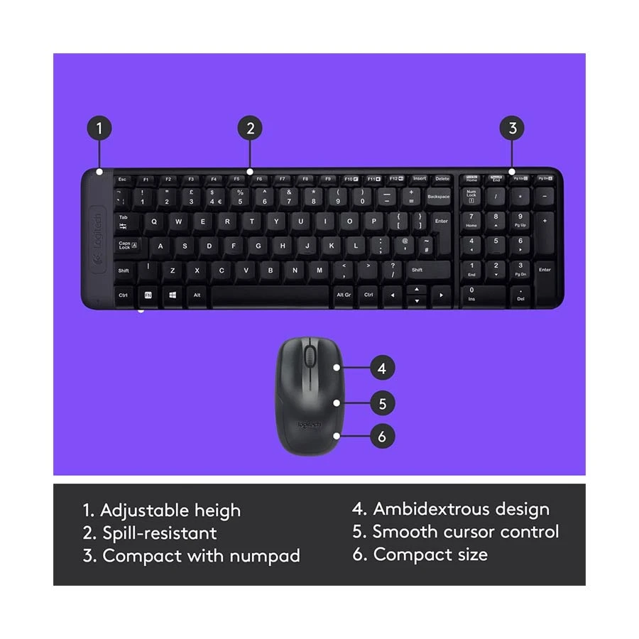 Logitech MK215 Keyboard and Mouse Combo Price in BD