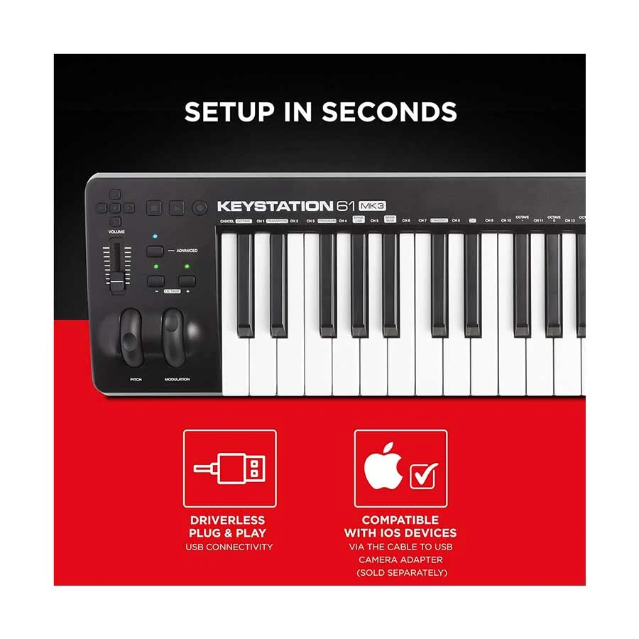 M-Audio Keystation 61 MK3 Musical Instrument specifications
