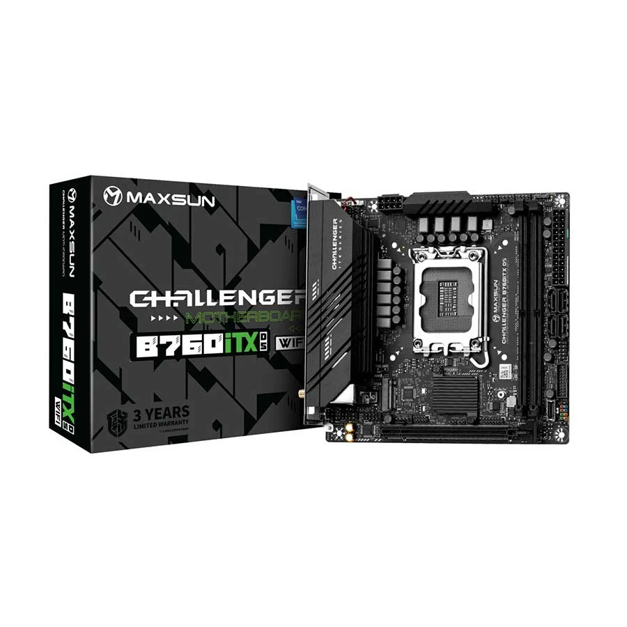 MAXSUN Maxsun Challenger B760ITX D5 (Wi-Fi 6E) Motherboard