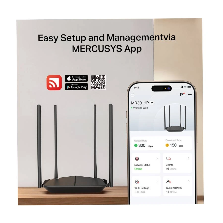 MERCUSYS Mercusys MR39-HP Network Router Best Price