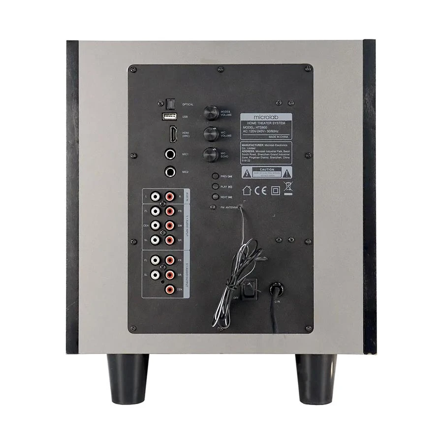 Microlab HTS800 Speaker specifications